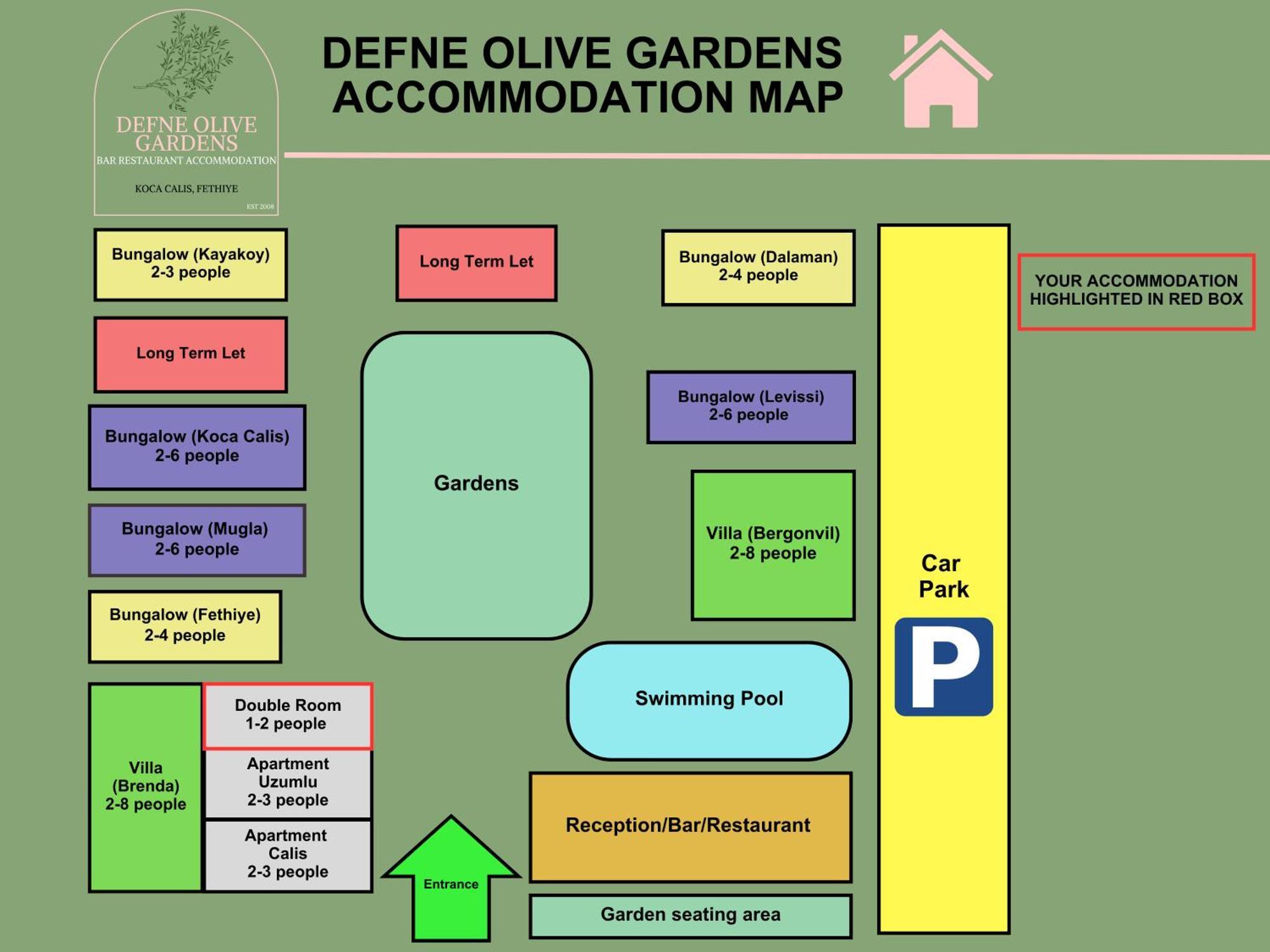 Defne Olive Gardens, Koca Calis, Fethiye - Previously Defne Pansiyon Camera foto
